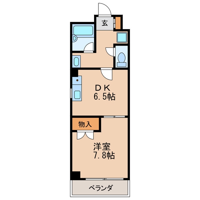 間取り図 名古屋市営地下鉄東山線/新栄町駅 徒歩5分 4階 築25年