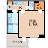 プレサンス丸の内アデル 1Kの間取り