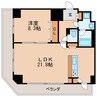 名古屋市営地下鉄桜通線/丸の内駅 徒歩1分 13階 築6年 1LDKの間取り