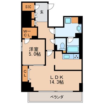 間取図 名古屋市営地下鉄桜通線/丸の内駅 徒歩1分 11階 築6年