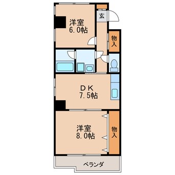 間取図 OS プリンスハイツ白壁北