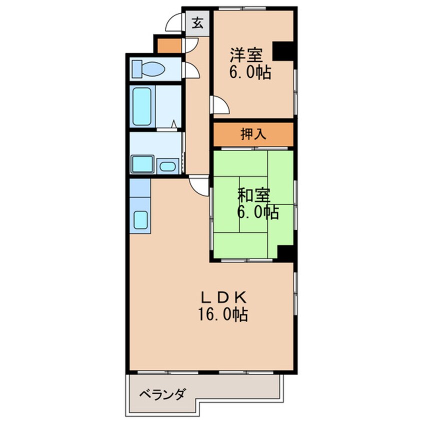 間取図 OS プリンスハイツ白壁北