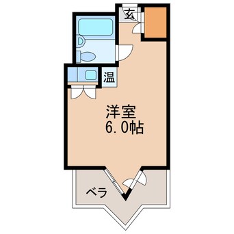 間取図 名古屋市営地下鉄東山線/伏見駅 徒歩9分 2階 築50年