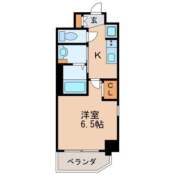 間取図 名古屋市営地下鉄鶴舞線/鶴舞駅 徒歩10分 7階 築5年