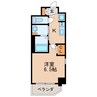 エステムコート名古屋新栄Ⅲグローリィ 1Kの間取り