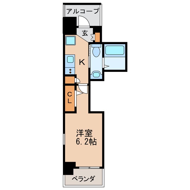 間取り図 名古屋市営地下鉄桜通線/高岳駅 徒歩8分 5階 築5年