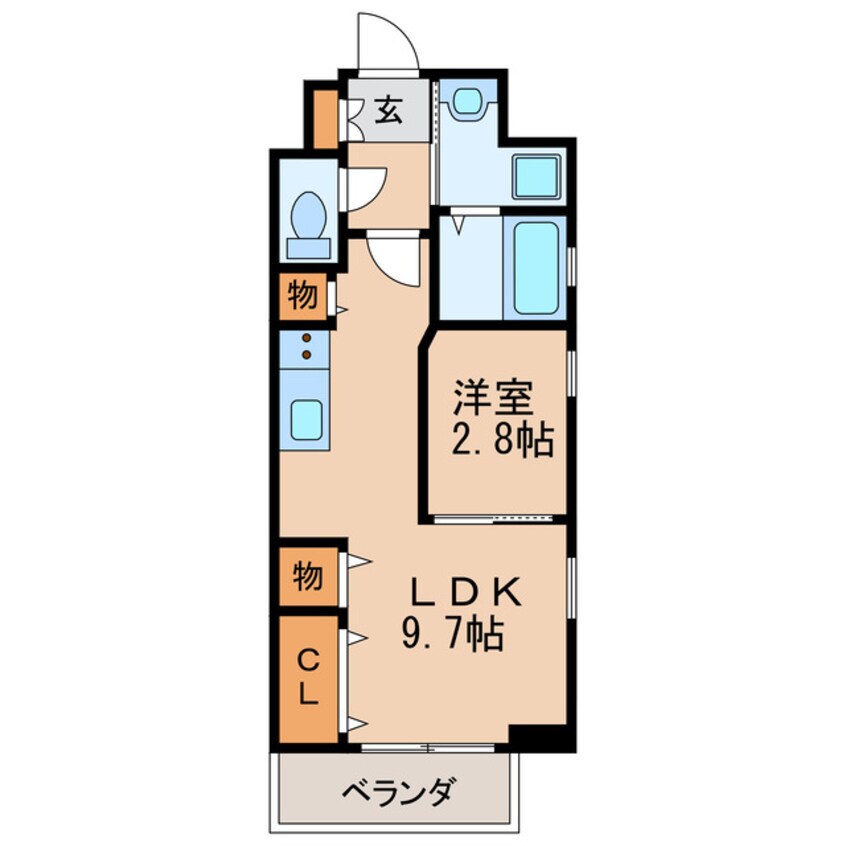 間取図 名古屋市営地下鉄鶴舞線/鶴舞駅 徒歩9分 5階 築5年