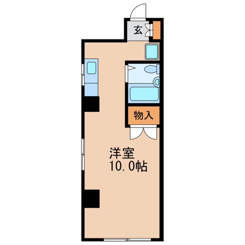 間取図 名古屋市営地下鉄名城線/久屋大通駅 徒歩6分 3階 築39年