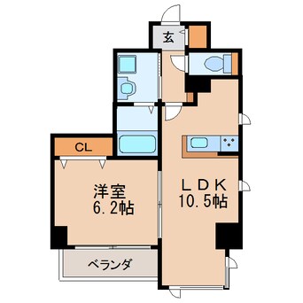 間取図 フォートイースト筒井