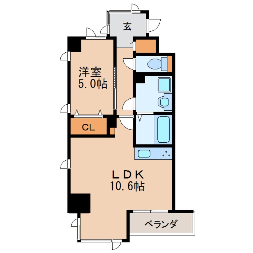 間取図 名古屋市営地下鉄桜通線/車道駅 徒歩4分 4階 築5年