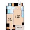 VERITAS IZUMI 1LDKの間取り