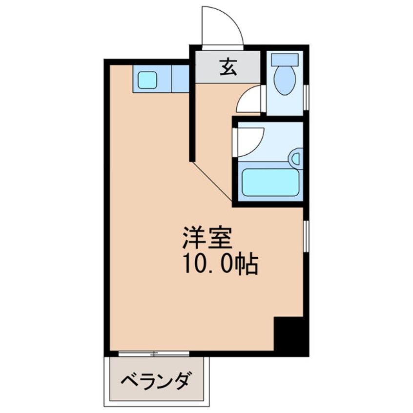 間取図 名古屋市営地下鉄名城線/久屋大通駅 徒歩1分 2階 築36年