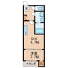 K オルティア 1DKの間取り