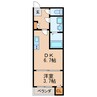 名古屋市営地下鉄名城線/矢場町駅 徒歩9分 2階 築5年 1DKの間取り
