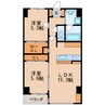 AREX丸の内Ⅱ 2LDKの間取り