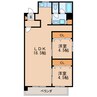 名古屋市営地下鉄鶴舞線/鶴舞駅 徒歩8分 5階 築45年 2LDKの間取り