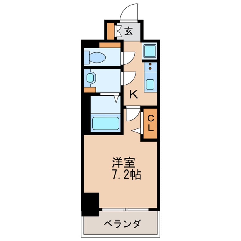 間取図 名古屋市営地下鉄東山線/新栄町駅 徒歩5分 7階 築5年