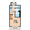 プレサンスSAKAEフロント 1Kの間取り