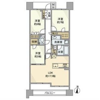 間取図 名古屋市営地下鉄名城線/久屋大通駅 徒歩5分 15階 築5年