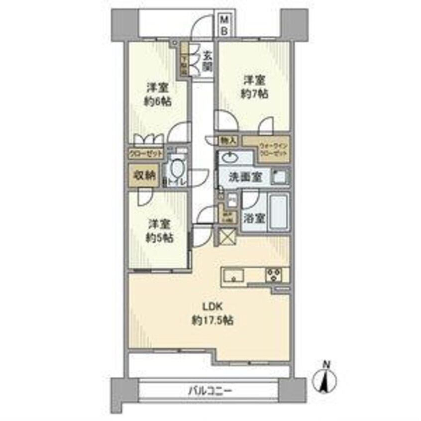 間取図 名古屋市営地下鉄名城線/久屋大通駅 徒歩5分 15階 築5年
