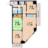 名古屋市営地下鉄東山線/新栄町駅 徒歩6分 7階 築37年 3LDKの間取り