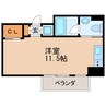 名鉄瀬戸線/清水駅 徒歩6分 2階 築4年 1Rの間取り