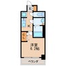 メイクス矢場町 1Kの間取り