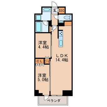 間取図 プラウド久屋大通