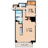 プラウド久屋大通 1LDKの間取り
