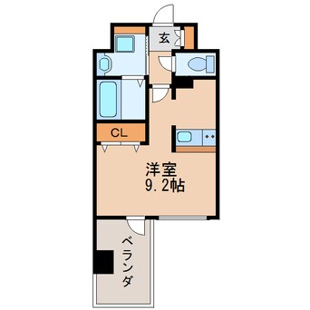 間取図 名古屋市営地下鉄東山線/新栄町駅 徒歩9分 2階 築4年