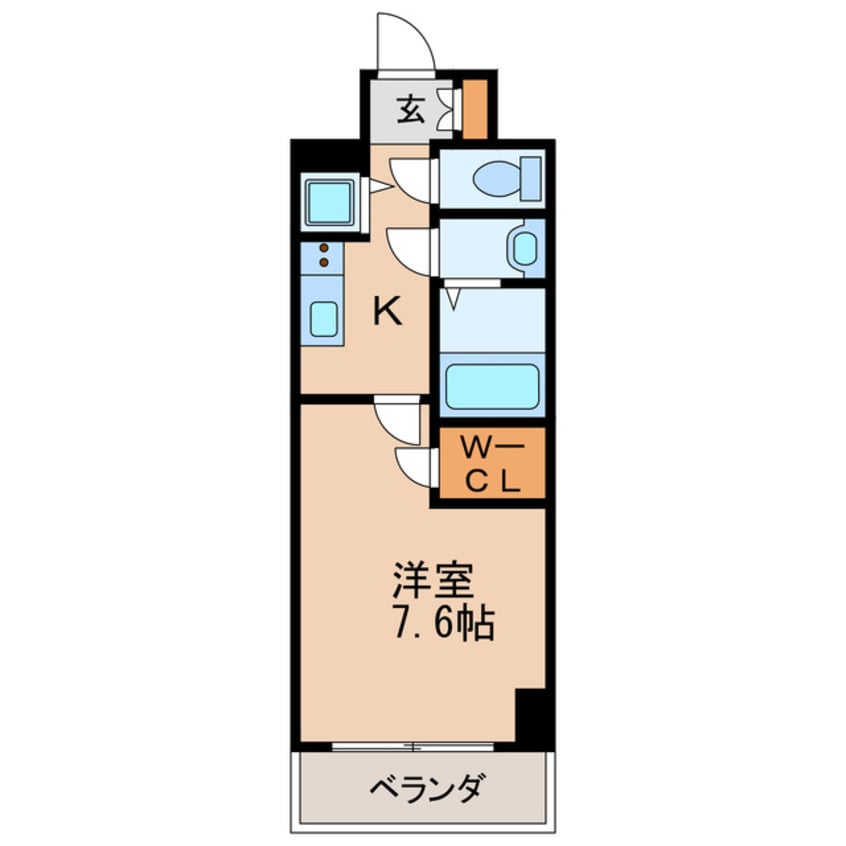 間取図 名鉄瀬戸線/清水駅 徒歩6分 11階 築4年