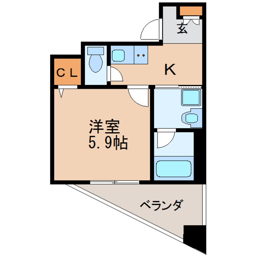 間取図 名古屋市営地下鉄東山線/新栄町駅 徒歩10分 10階 築4年