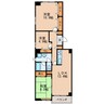 名鉄瀬戸線/東大手駅 徒歩9分 2階 築42年 3LDKの間取り