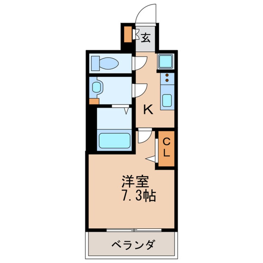 間取図 プレサンス ジェネ 新栄町駅前 葵