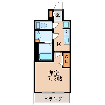 間取図 プレサンス ジェネ 新栄町駅前 葵