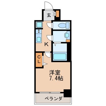 間取図 名古屋市営地下鉄東山線/新栄町駅 徒歩2分 11階 築4年