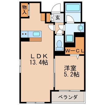 間取図 名古屋市営地下鉄鶴舞線/鶴舞駅 徒歩12分 4階 築4年