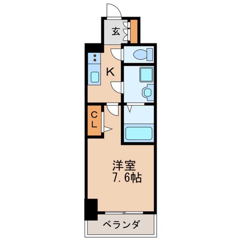 間取図 名古屋市営地下鉄桜通線/車道駅 徒歩6分 8階 築3年