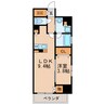プレサンスロジェ丸の内PRIME CASA 1LDKの間取り