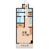 ノヴェル新栄 1Rの間取り