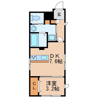 間取図 名古屋市営地下鉄桜通線/車道駅 徒歩2分 3階 築4年