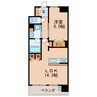 プレサンス グラン 栄 THE TOWER 1LDKの間取り
