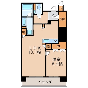 間取図 名古屋市営地下鉄桜通線/丸の内駅 徒歩4分 16階 築3年
