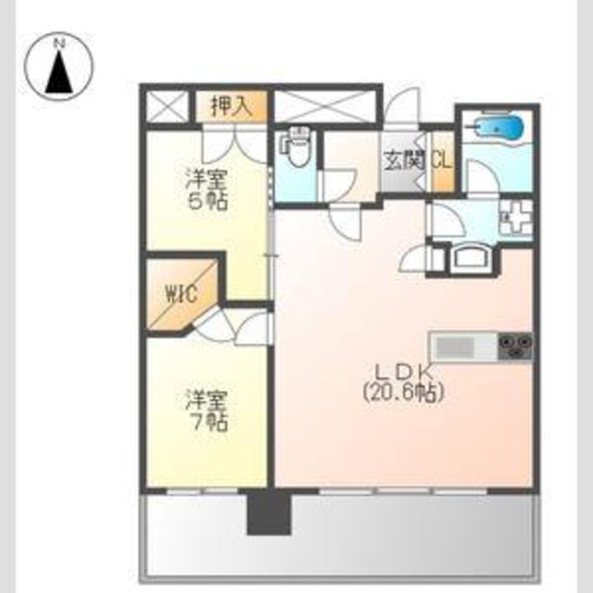 間取図 名古屋市営地下鉄桜通線/丸の内駅 徒歩4分 11階 築3年