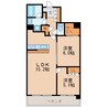 名古屋市営地下鉄東山線/伏見駅 徒歩5分 5階 築5年 2LDKの間取り