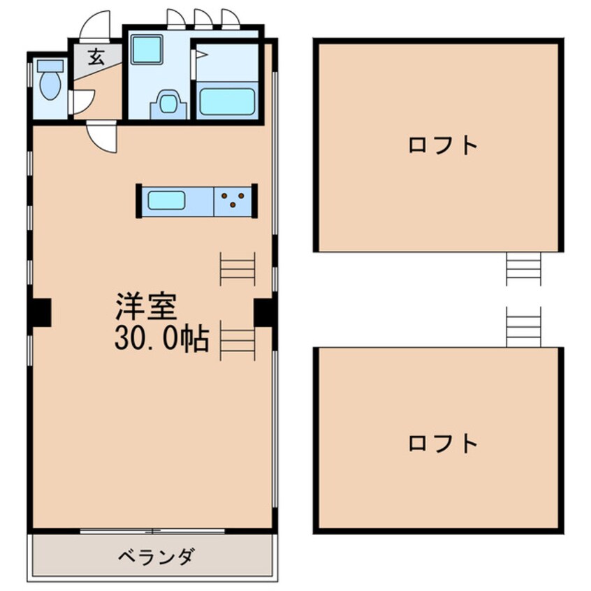 間取図 fメゾン代官町