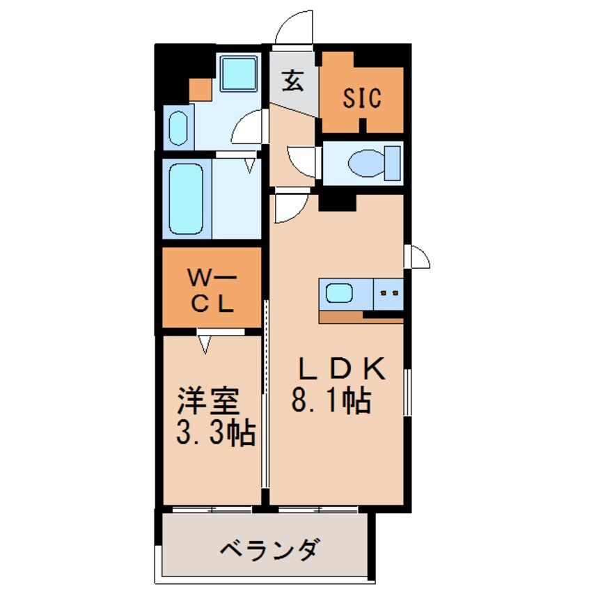 間取図 名古屋市営地下鉄名城線/矢場町駅 徒歩6分 14階 築3年