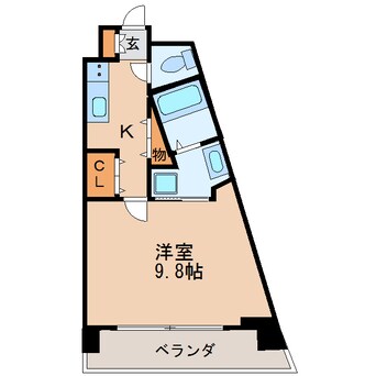 間取図 名古屋市営地下鉄鶴舞線/鶴舞駅 徒歩12分 7階 築3年