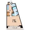 名古屋市営地下鉄鶴舞線/鶴舞駅 徒歩12分 8階 築浅 1Kの間取り