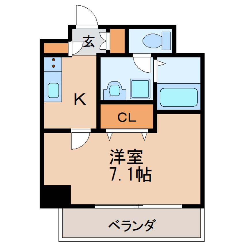 間取図 名古屋市営地下鉄桜通線/車道駅 徒歩7分 4階 築17年